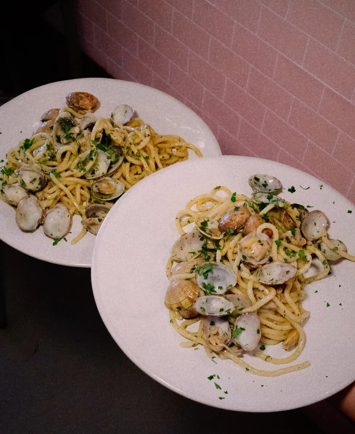 Spaghetti con almejas de Café Miranda